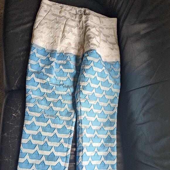 Summer colorblock pants (size S, Italy) - Picture 1 of 9